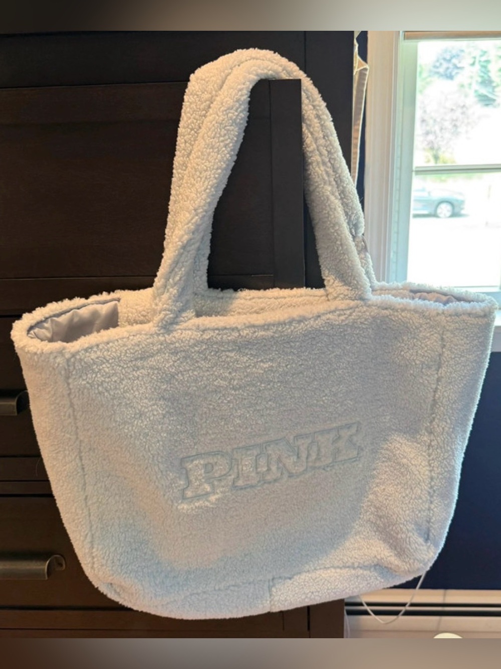 Pink Victoria secret Sherpa fleece Tote